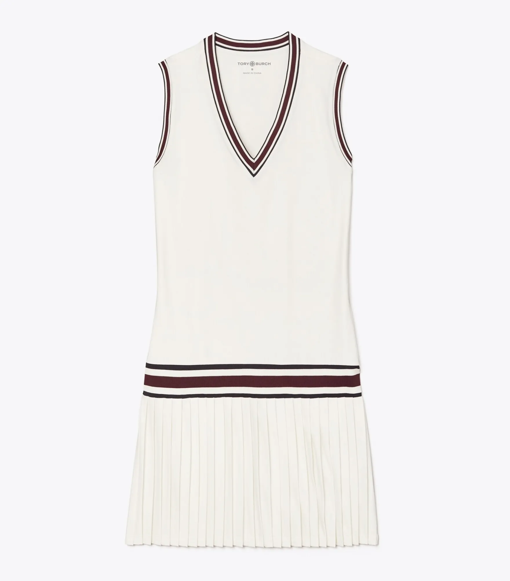 PERFORMANCE-TENNISKLEID MIT V-AUSSCHNITT