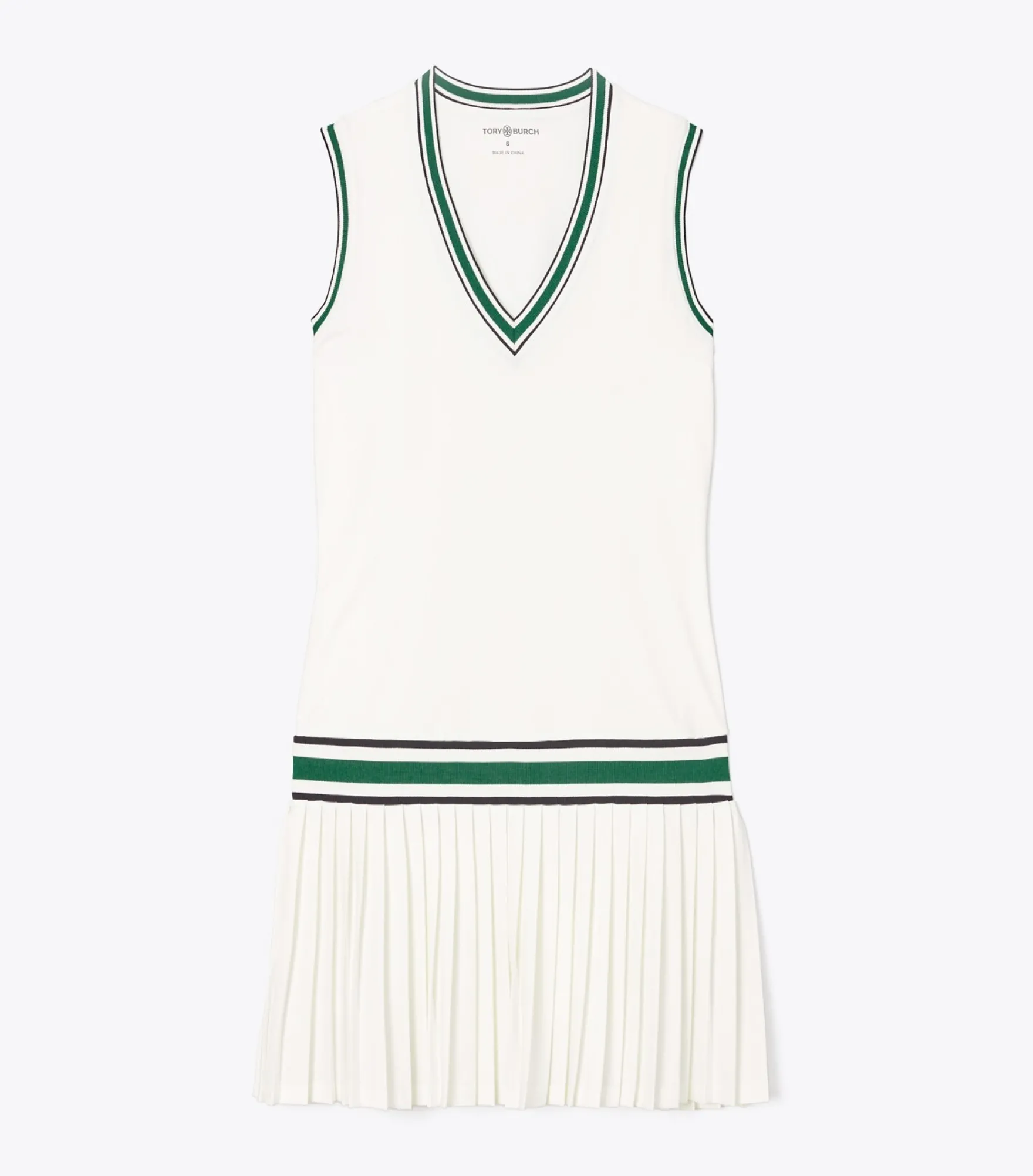 PERFORMANCE-TENNISKLEID MIT V-AUSSCHNITT