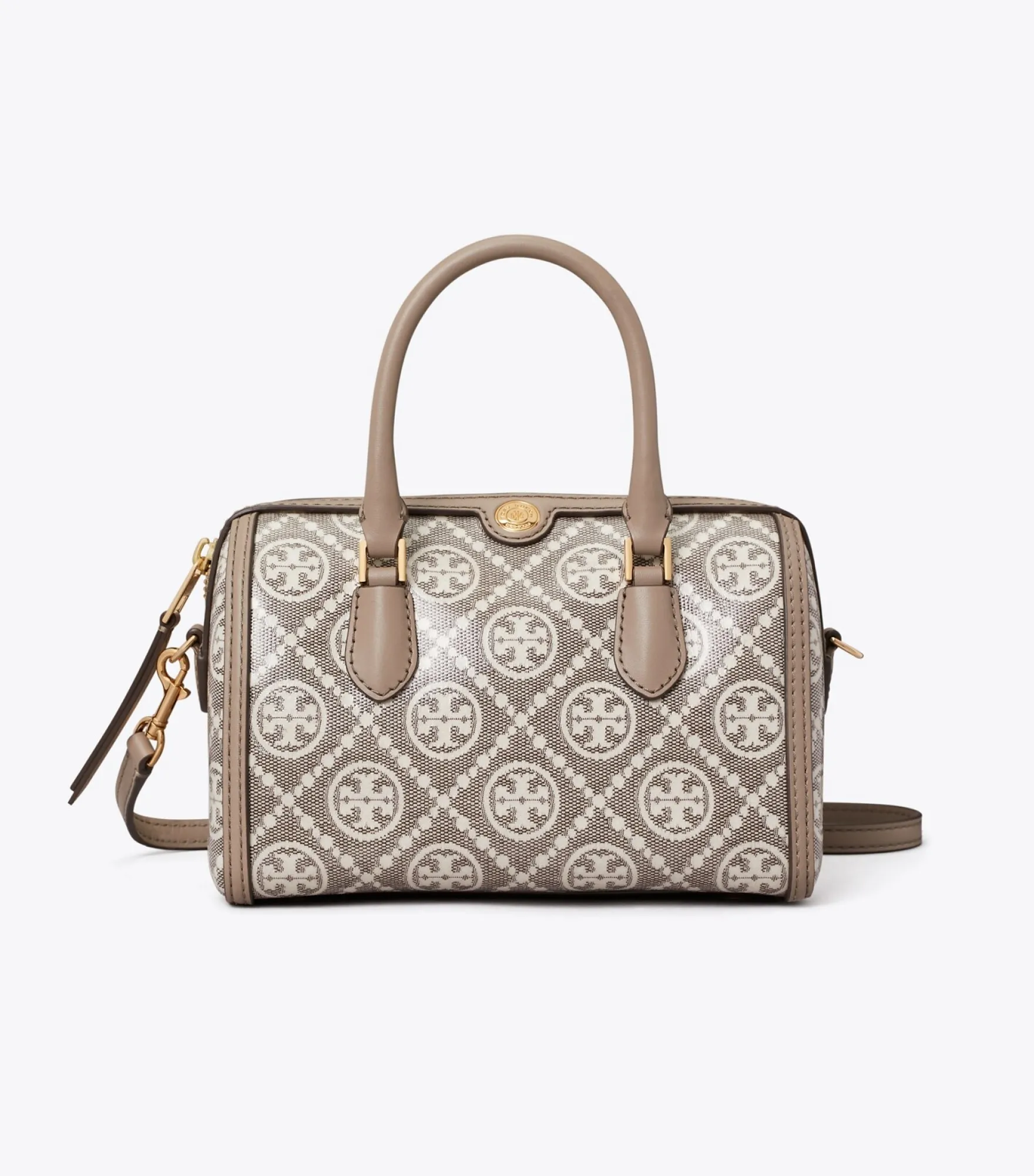 PETITE BARREL BAG AUS BESCHICHTETEM JACQUARD MIT T-MONOGRAMM