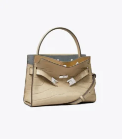 PETITE LEE RADZIWILL DOUBLE BAG MIT KROKOPRÄGUNG