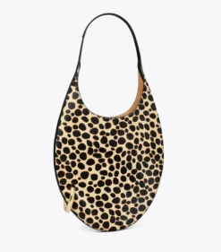 PIERCED CALF HAIR HANDBAG