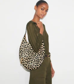 PIERCED CALF HAIR HANDBAG