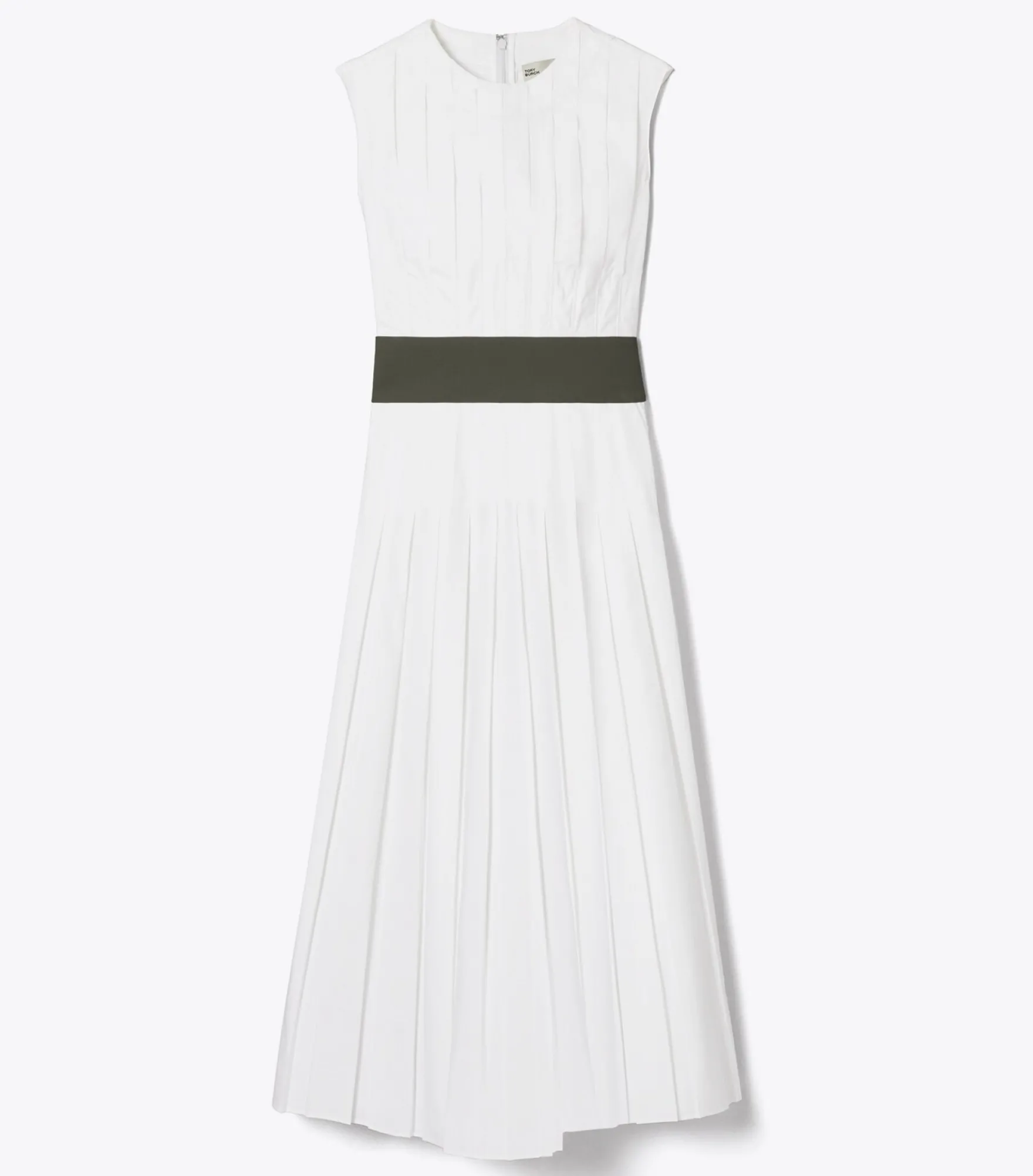 PLISSEE-POPELINEKLEID