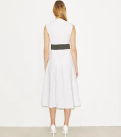 PLISSEE-POPELINEKLEID