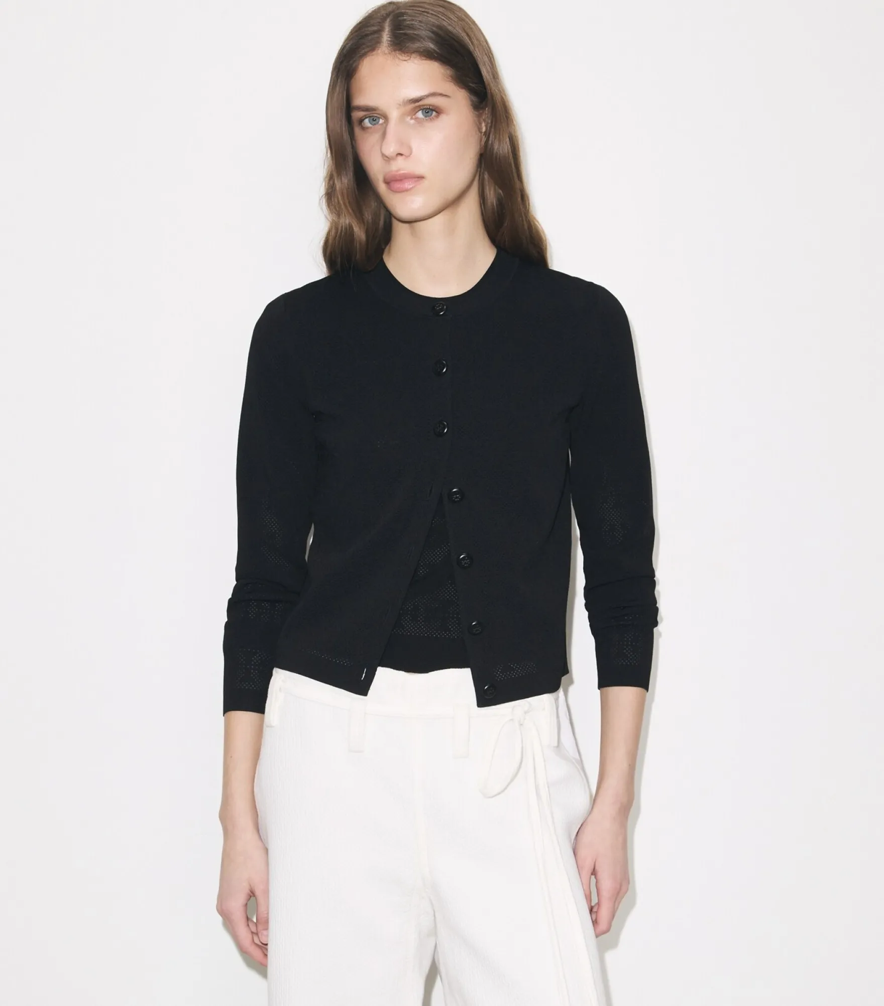 POINTELLE-CARDIGAN AUS VISKOSE