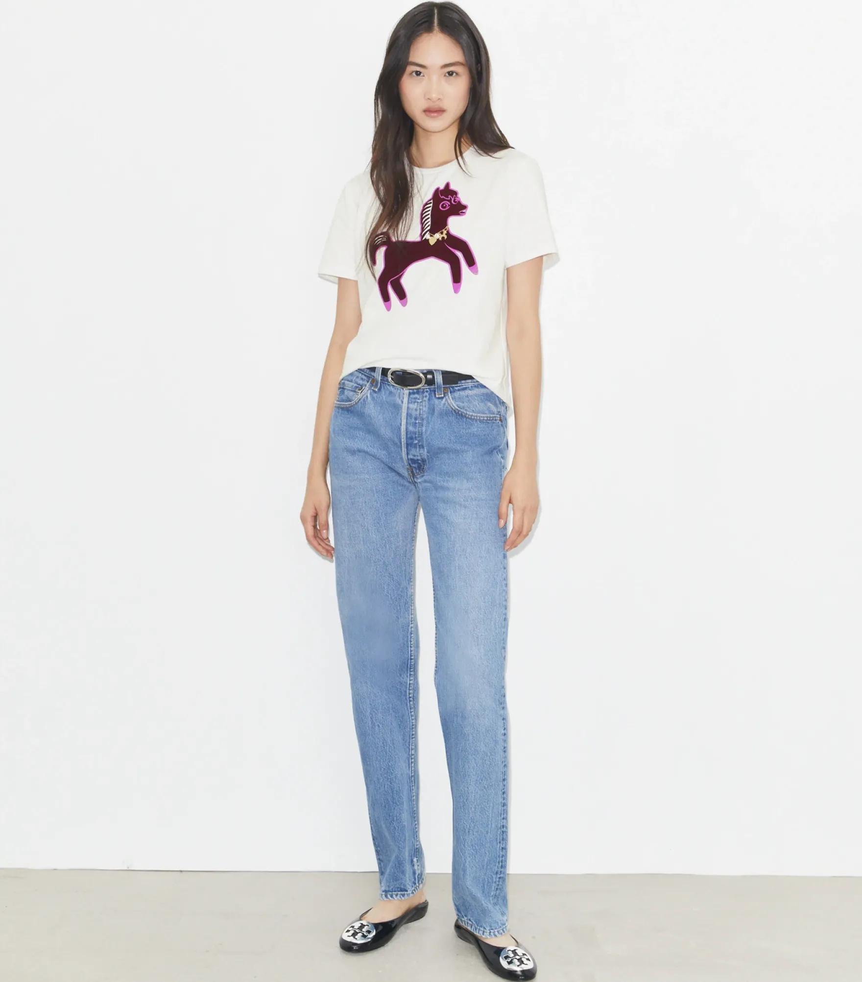 PONY BAUMWOLL-T-SHIRT