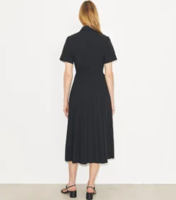 POPELINE-HEMDKLEID MIT FALTEN