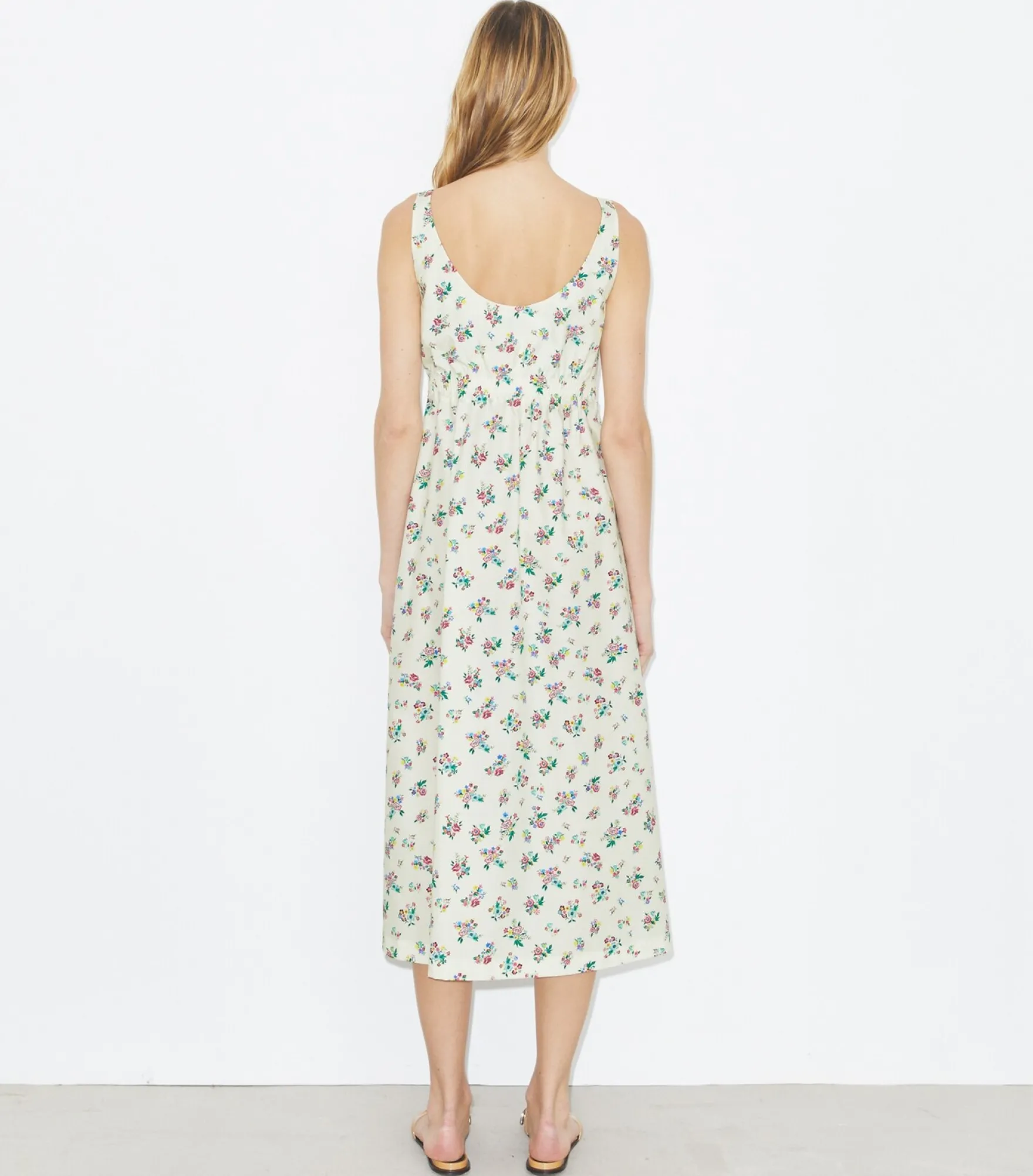 POPELINE-KLEID MIT BONDING