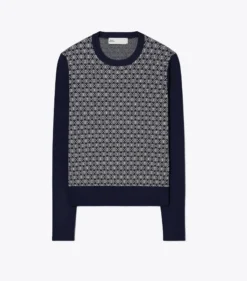 PULLOVER AUS FUNKTIONSSTRICK MIT T-MONOGRAMM