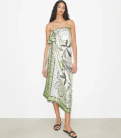 QUADRATISCHES OVERSIZE-BANDANATUCH MIT KAKADU-PRINT