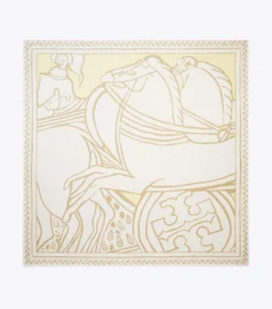 QUADRATISCHES SEIDENTUCH MIT TROCADERO HORSES PRINT