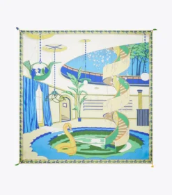 QUADRATISCHES THE POOL SEIDENTUCH