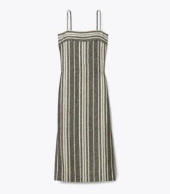 RÜCKENFREIES LEINENKLEID