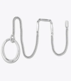 RING MIT PIERCINGDETAIL UND KETTE