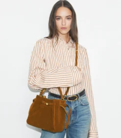 ROMY BUCKET BAG AUS WILDLEDER