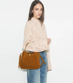 ROMY BUCKET BAG AUS WILDLEDER