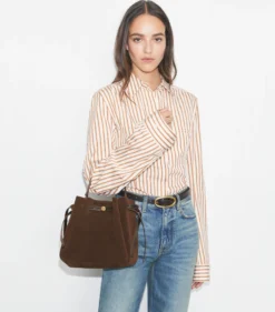 ROMY BUCKET BAG AUS WILDLEDER