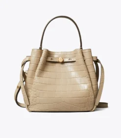ROMY BUCKET BAG MIT KROKOPRÄGUNG