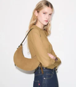 ROMY HALF MOON TASCHE AUS WILDLEDER