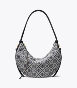 ROMY HALF MOON TASCHE MIT T-MONOGRAMM