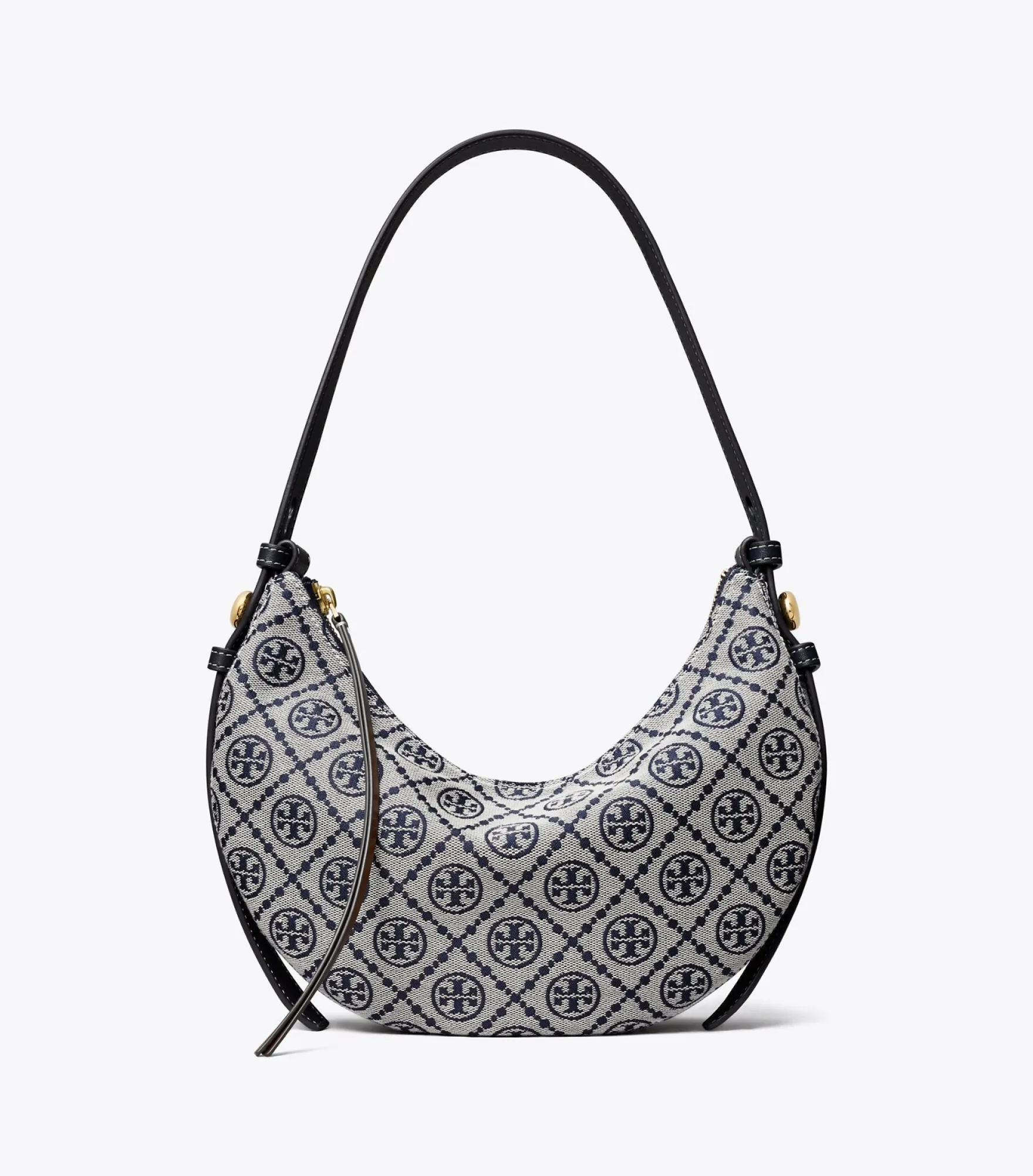 ROMY HALF MOON TASCHE MIT T-MONOGRAMM