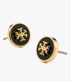 RUNDER ICON OHRSTECKER MIT EMAILLE
