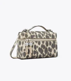 SCHLANKE ROMY HANDTASCHE AUS WILDLEDER MIT TRAGEGRIFF OBEN