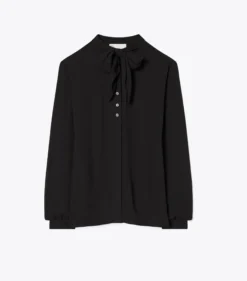 SCHLUPPENBLUSE AUS GEORGETTE