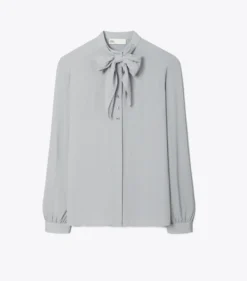 SCHLUPPENBLUSE AUS GEORGETTE