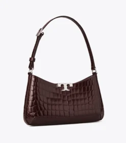 SCHMALE ELEANOR SCHULTERTASCHE MIT KROKOPRÄGUNG
