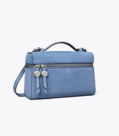 SCHMALE ROMY TASCHE AUS NUBUKLEDER MIT TRAGEGRIFF OBEN