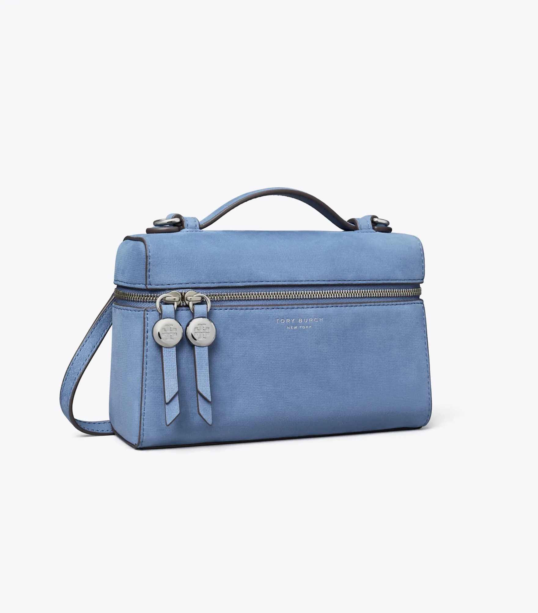 SCHMALE ROMY TASCHE AUS NUBUKLEDER MIT TRAGEGRIFF OBEN