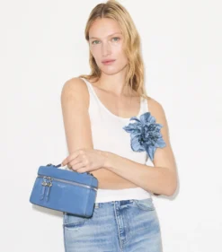 SCHMALE ROMY TASCHE AUS NUBUKLEDER MIT TRAGEGRIFF OBEN