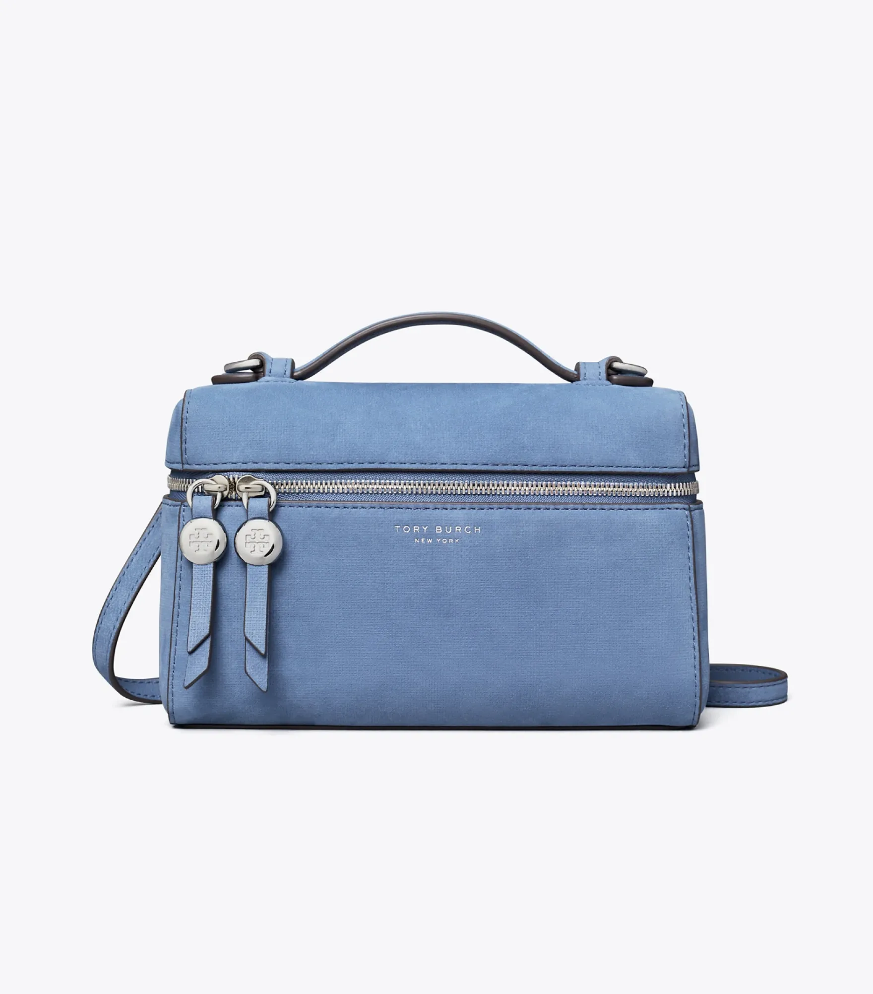 SCHMALE ROMY TASCHE AUS NUBUKLEDER MIT TRAGEGRIFF OBEN