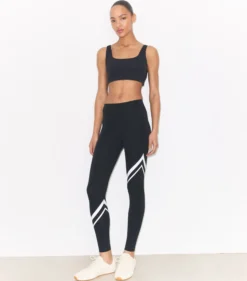 SCULPT LEGGINGS MIT DIAGONALEM CHEVRONMUSTER