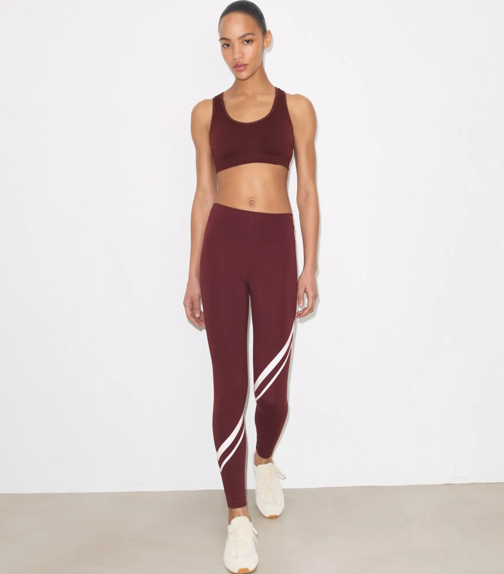 SCULPT LEGGINGS MIT DIAGONALEM CHEVRONMUSTER