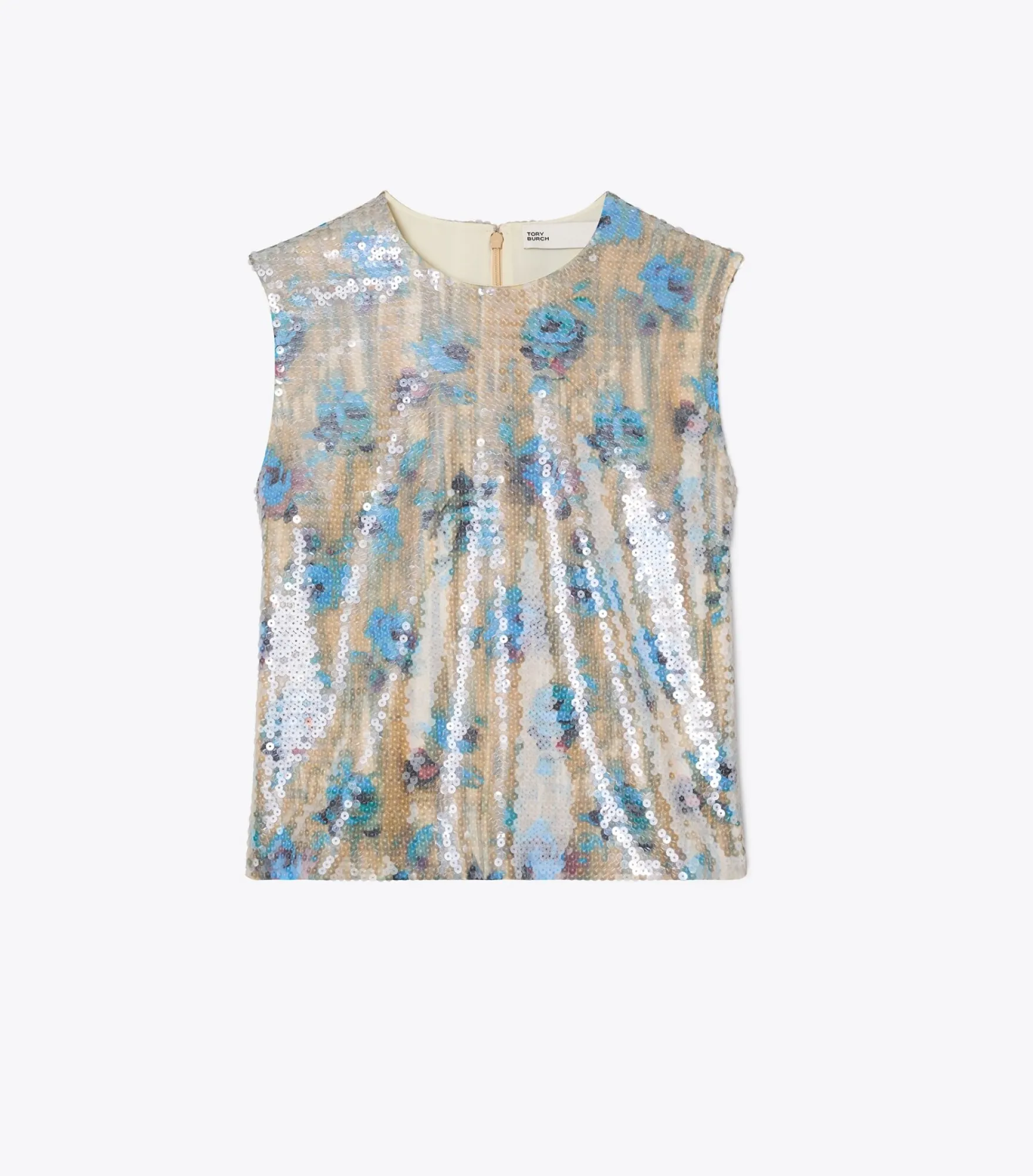 SHELL-TOP MIT PAILLETTEN