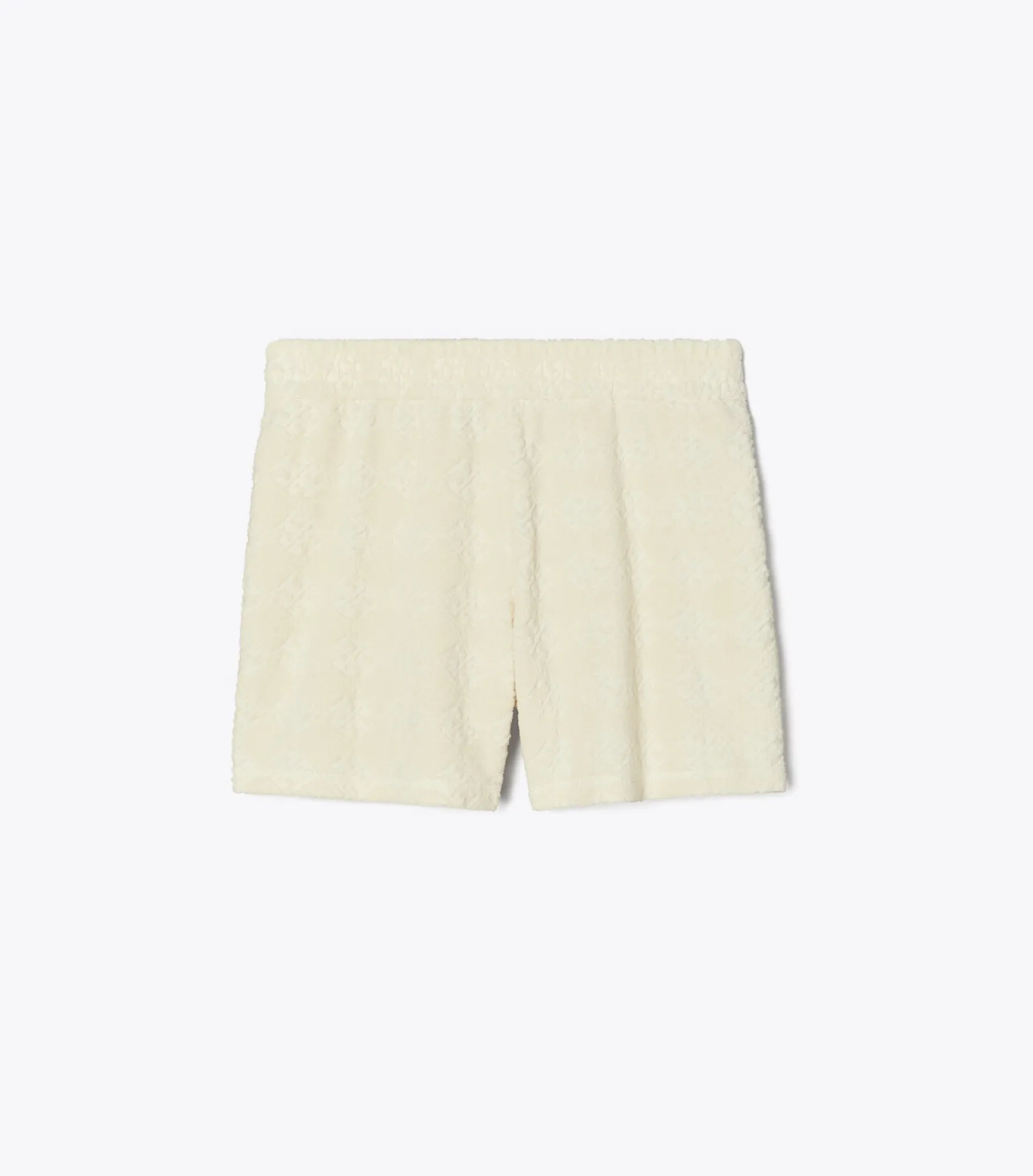 SHORTS AUS JACQUARD-FROTTEE MIT LOGO