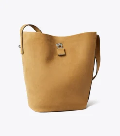 SLIM LOCK BUCKET BAG AUS WILDLEDER