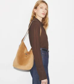 SLIM LOCK BUCKET BAG AUS WILDLEDER
