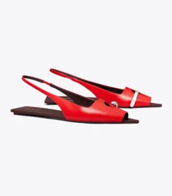 SLINGBACK-FLAT MIT PERFORIERTEM DETAIL