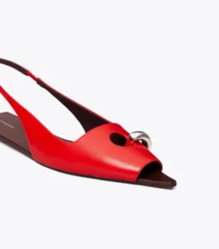 SLINGBACK-FLAT MIT PERFORIERTEM DETAIL