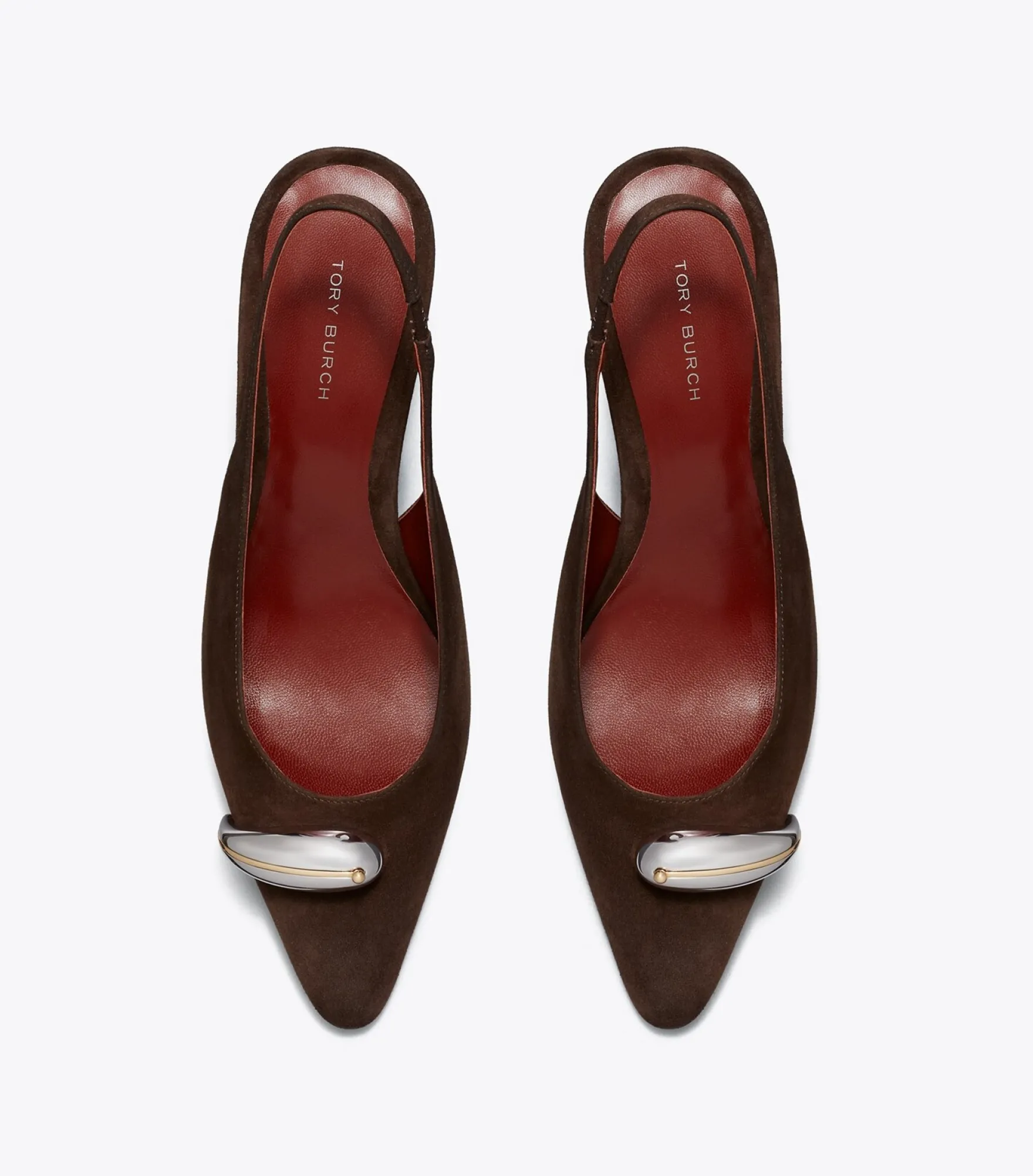 SLINGBACK MIT ABSATZ UND PIERCINGDETAIL