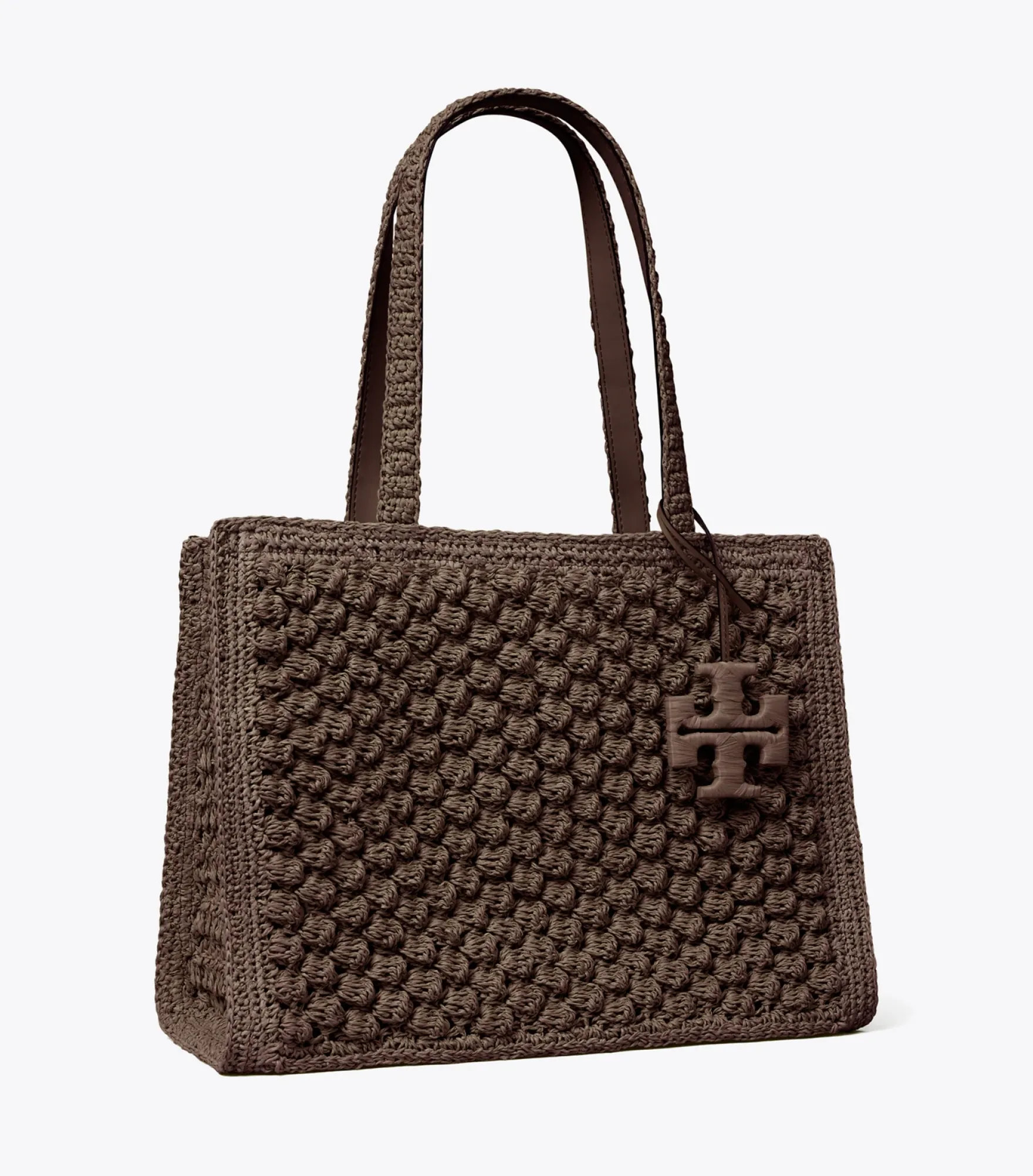 SMALL ELLA HAND-CROCHETED POPCORN TOTE