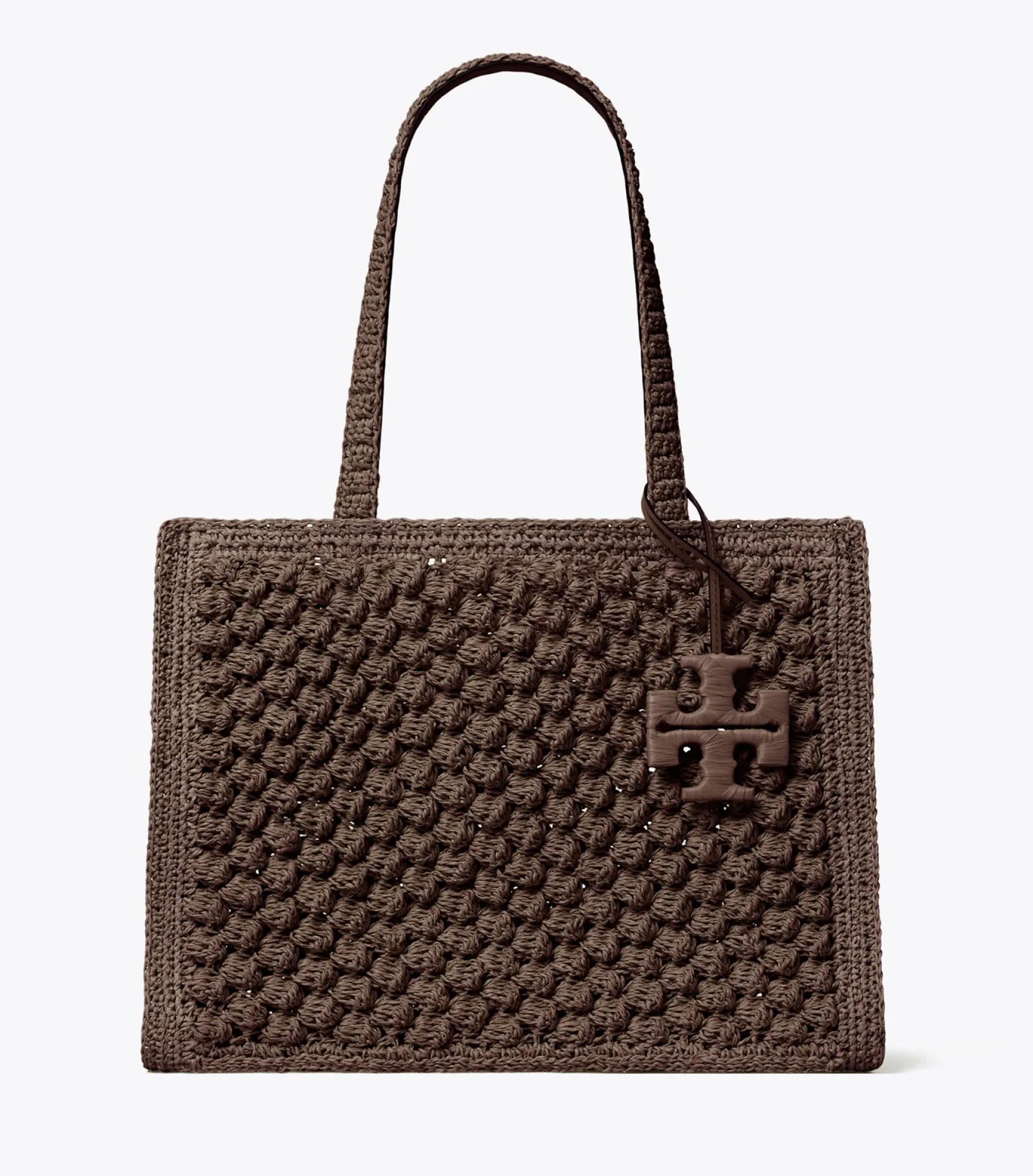 SMALL ELLA HAND-CROCHETED POPCORN TOTE