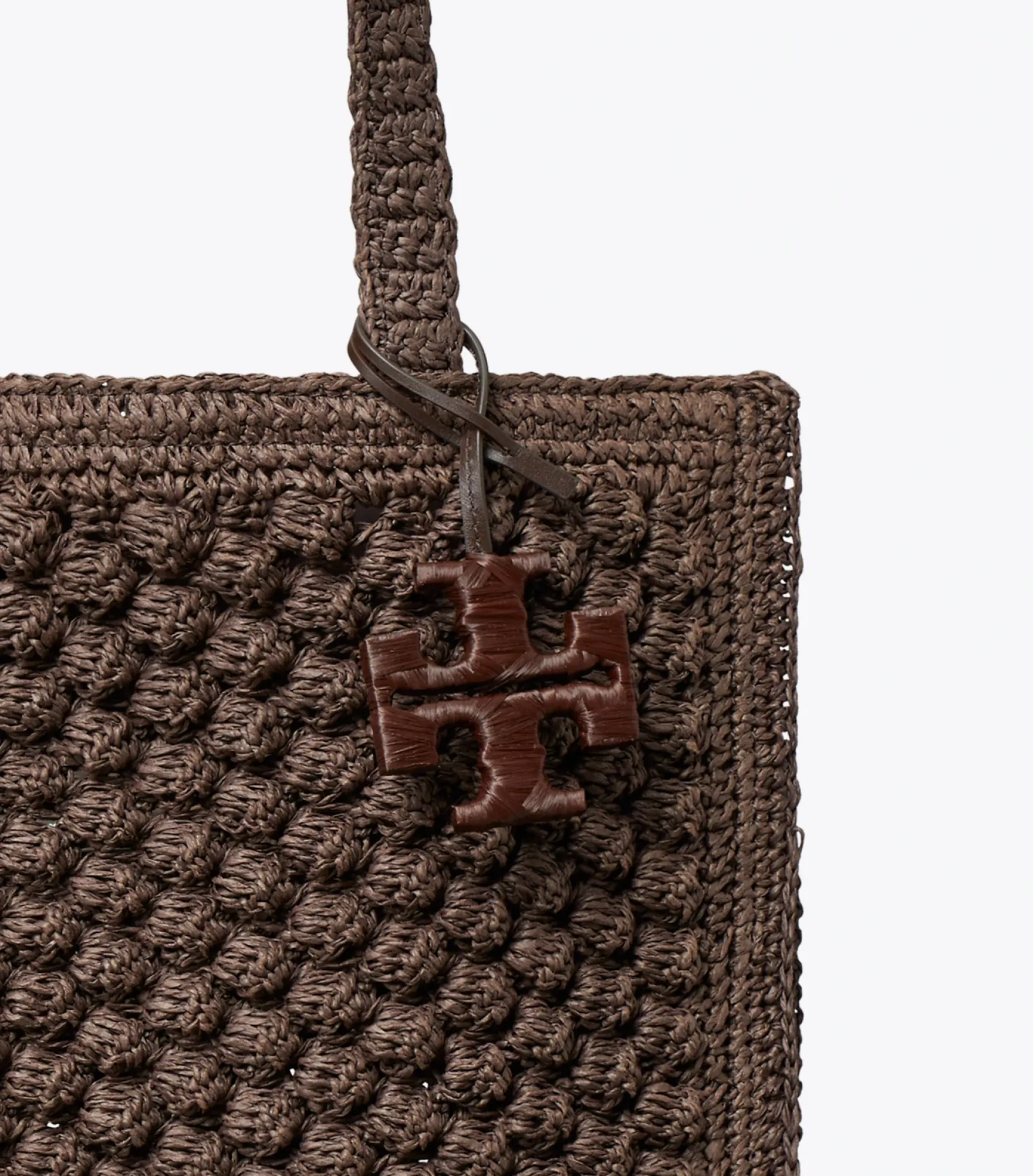 SMALL ELLA HAND-CROCHETED POPCORN TOTE