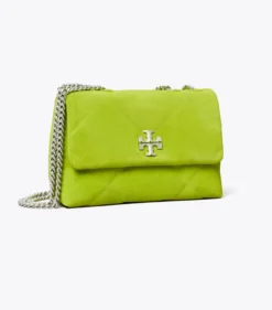 SMALL KIRA DIAMOND QUILT SUEDE SHOULDER BAG