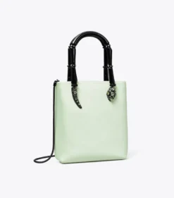SNAKE MINI TOTE BAG AUS SATIN MIT HENKEL