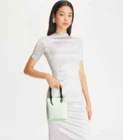 SNAKE MINI TOTE BAG AUS SATIN MIT HENKEL