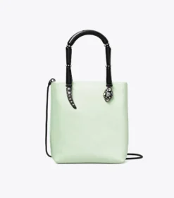 SNAKE MINI TOTE BAG AUS SATIN MIT HENKEL